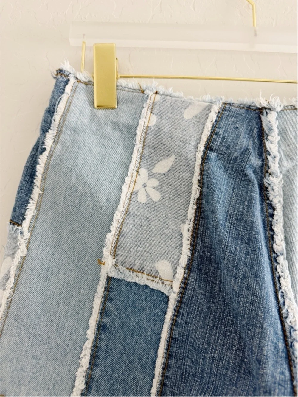Vintage Zana Di Coastal Cowgirl Patchwork Hippie Coconut Girl Jeans Kick Flare
